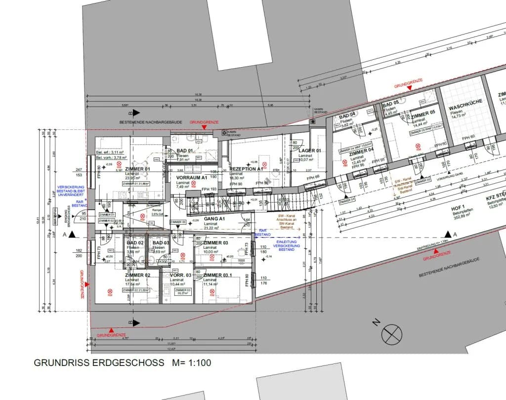 20-Zimmer-Gewerbeimmobilie kaufen in Neunkirchen – 454 m², € 749.000 – Bild 15 von 17