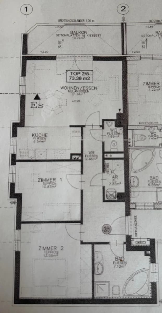 3-Zimmer-Wohnung kaufen in Baden – 73,38 m², € 285.000 – Bild 15 von 15