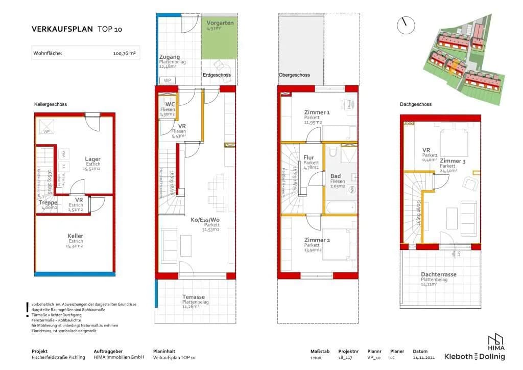 4-Zimmer-Haus kaufen in Linz – 100,76 m², € 487.588 – Bild 16 von 16