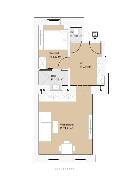 2-Zimmer-Wohnung kaufen in Wien – 44,08 m², € 219.000 – Bild 19 von 19