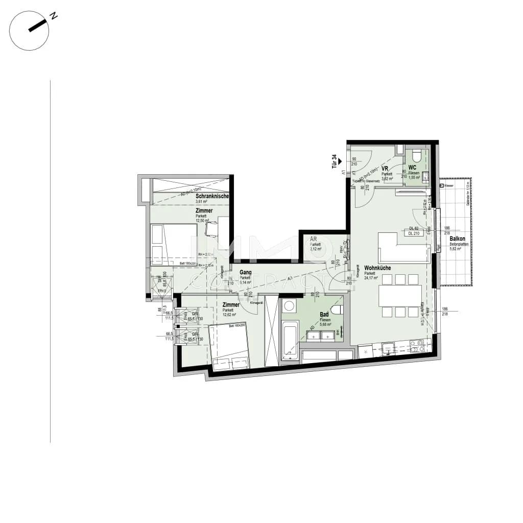 3-Zimmer-Wohnung kaufen in Wien – 72,01 m², € 543.100 – Bild 11 von 11