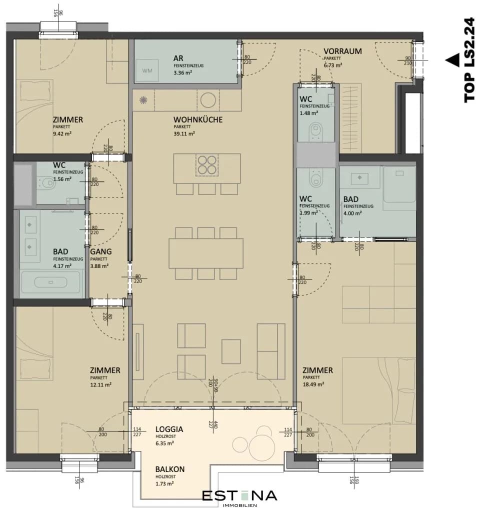4-Zimmer-Wohnung kaufen in Wien – 106,2 m², € 780.000 – Bild 21 von 21