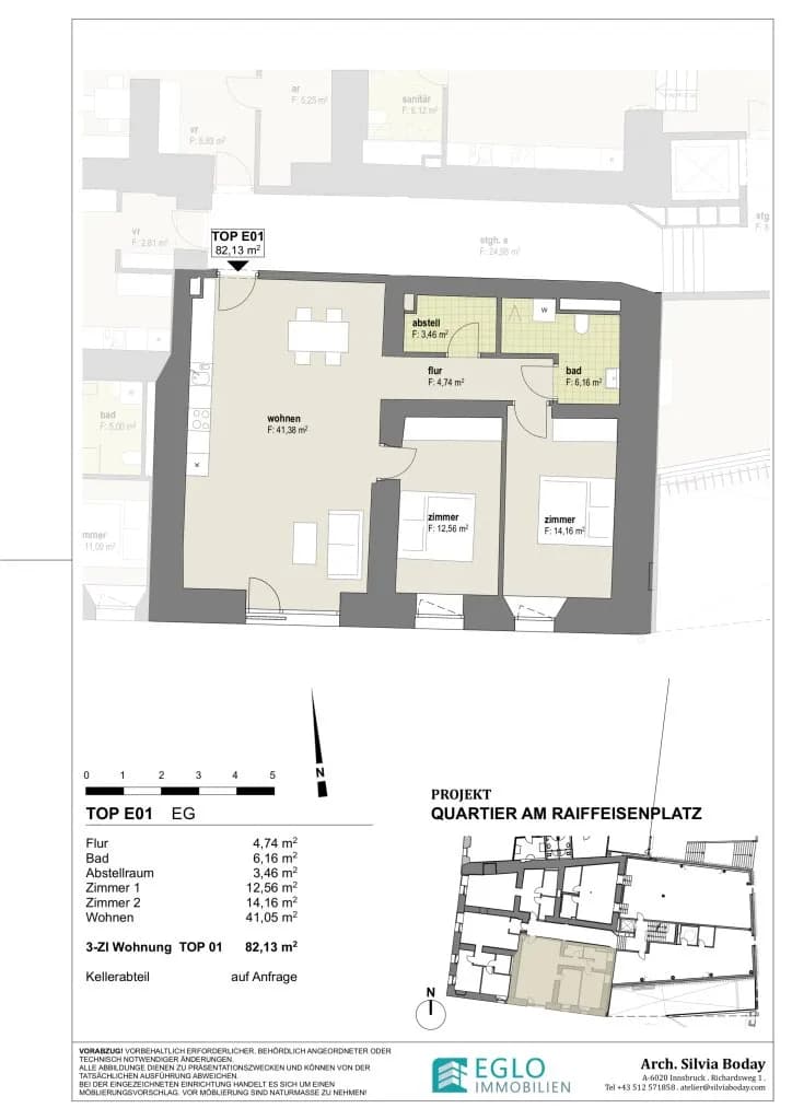 3-Zimmer-Wohnung kaufen in Schwaz – 82,13 m², € 418.800 – Bild 8 von 8
