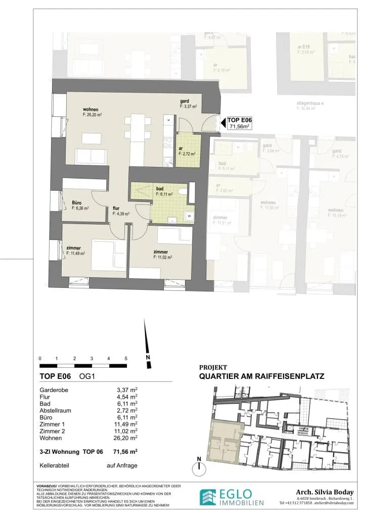 3-Zimmer-Wohnung kaufen in Schwaz – 71,56 m², € 378.000 – Bild 10 von 10