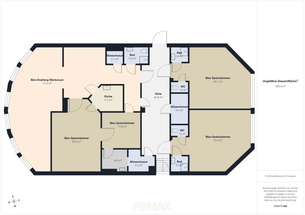 8-Zimmer-Gewerbeimmobilie mieten in Mattersburg – 235 m², € 1.847 – Bild 8 von 9