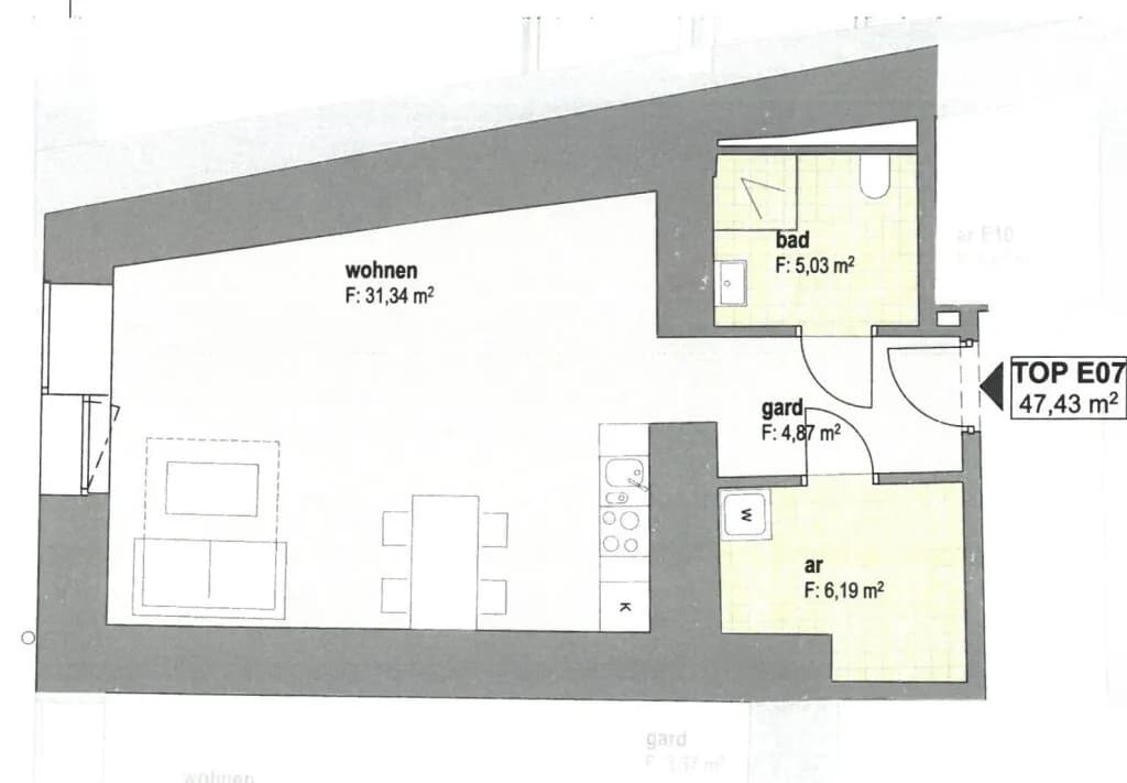 1-Zimmer-Wohnung kaufen in Schwaz – 47,43 m², € 246.000 – Bild 12 von 12