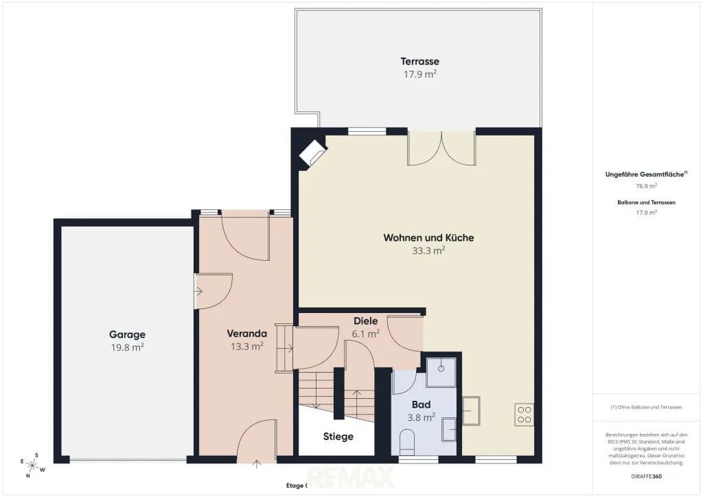 3-Zimmer-Haus mieten in Eisenstadt - Umgebung – 90,1 m², € 1.265 – Bild 17 von 19