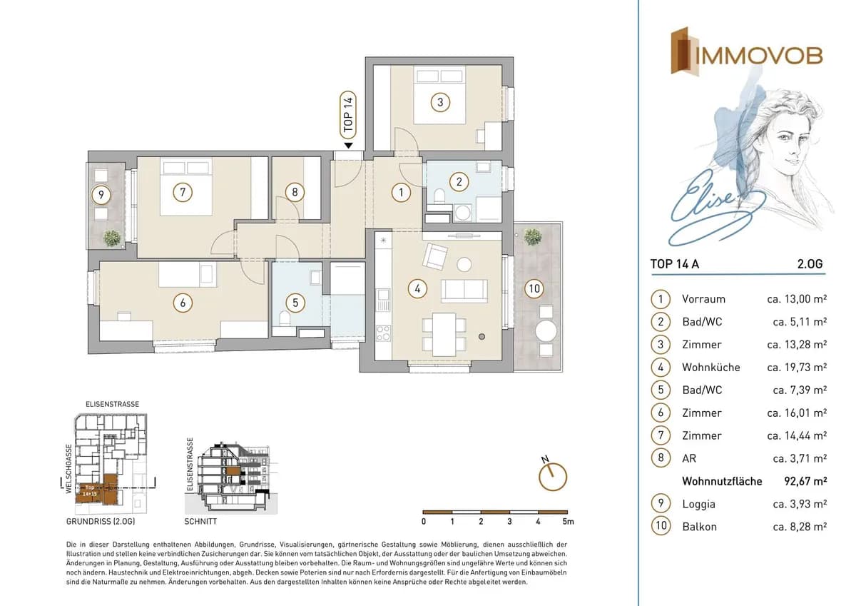 4-Zimmer-Wohnung kaufen in Wien – 92,4 m², € 745.476 – Bild 3 von 12
