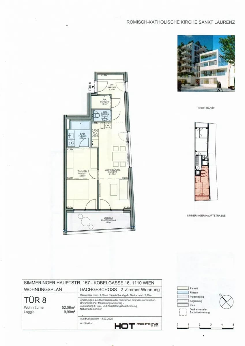 2-Zimmer-Wohnung mieten in Wien – 61,96 m², € 1.247 – Bild 11 von 12