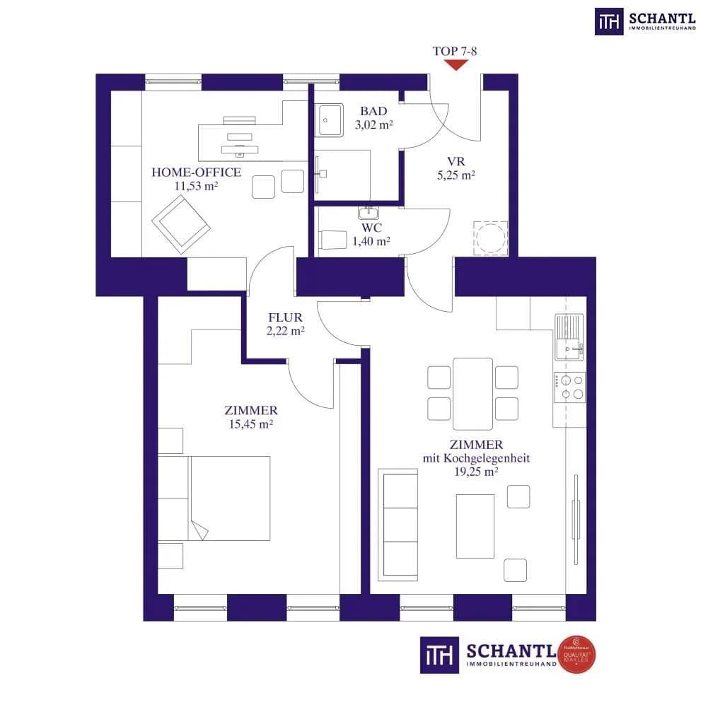 3-Zimmer-Wohnung kaufen in Wien – 58,12 m², € 299.000 – Bild 15 von 16