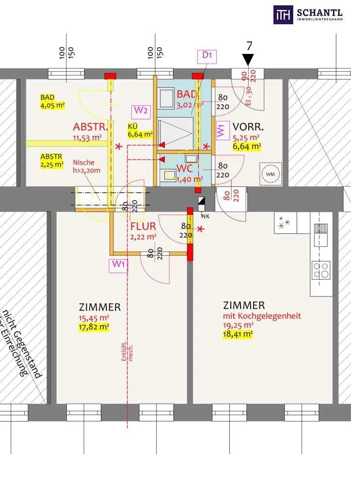 3-Zimmer-Wohnung kaufen in Wien – 58,12 m², € 299.000 – Bild 16 von 16
