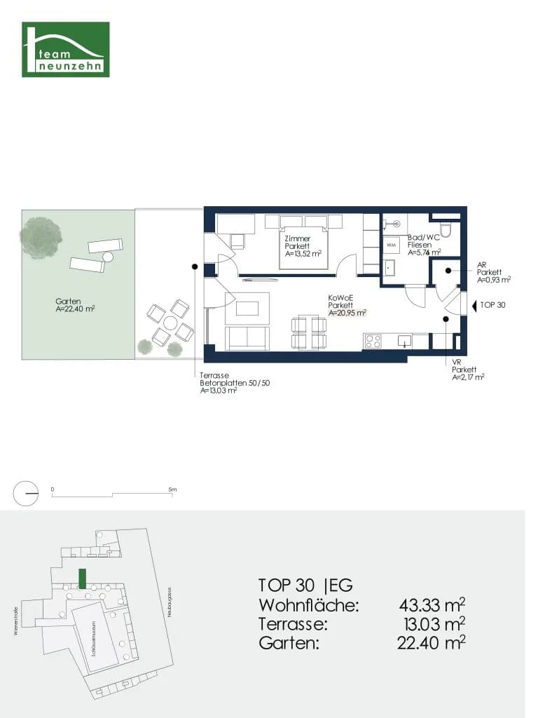 2-Zimmer-Wohnung mieten in Graz – 43,33 m², € 699 – Bild 15 von 15