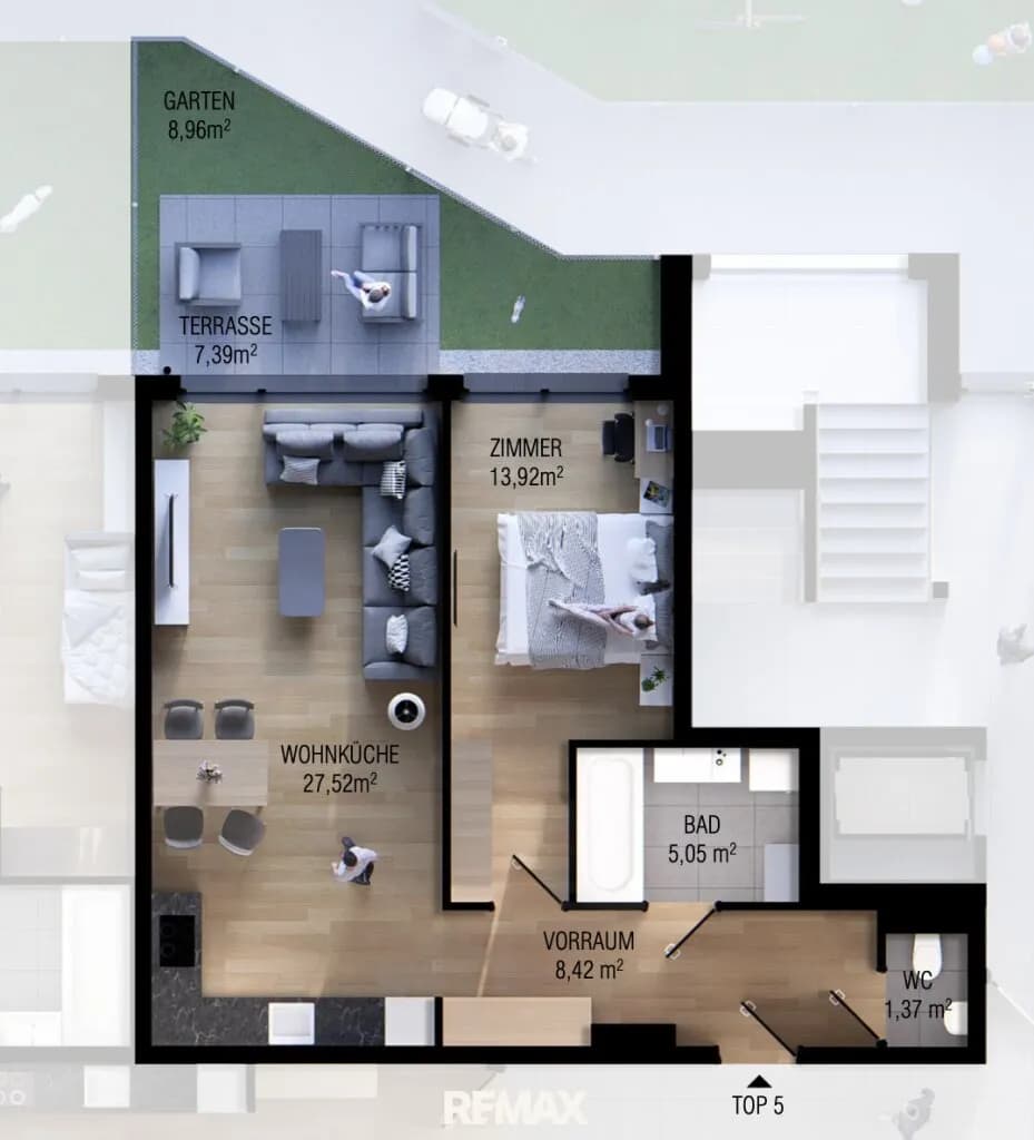 2-Zimmer-Wohnung kaufen in Wien – 56,28 m², € 319.000 – Bild 7 von 7
