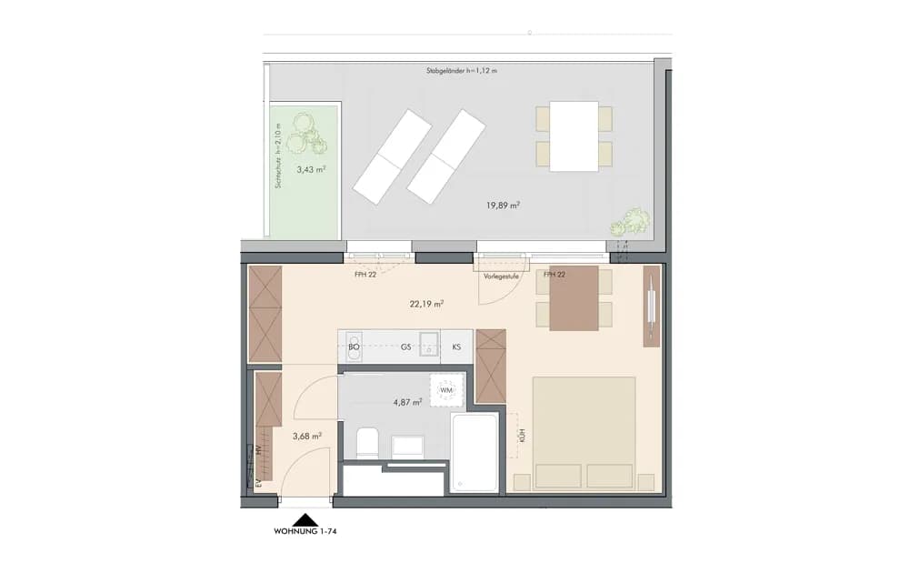 1-Zimmer-Wohnung kaufen in Wien – 30,74 m², € 240.000 – Bild 12 von 12