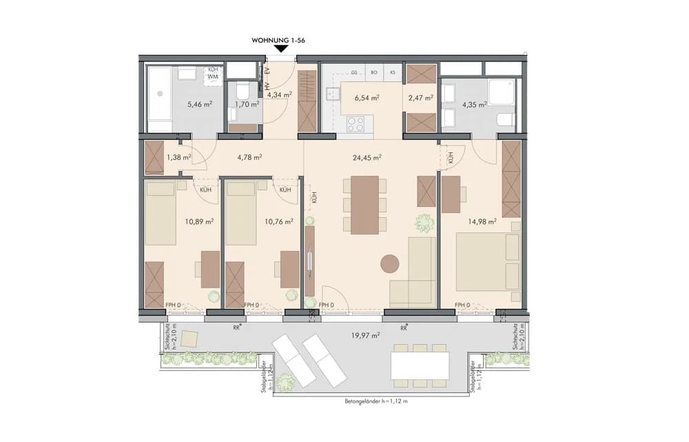 4-Zimmer-Wohnung kaufen in Wien – 92,1 m², € 617.000 – Bild 15 von 15