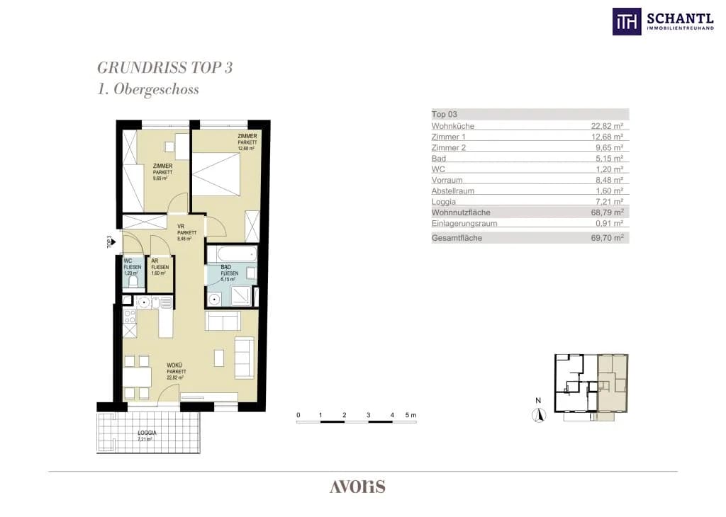 3-Zimmer-Wohnung mieten in Graz – 70,43 m², € 1.164 – Bild 18 von 21