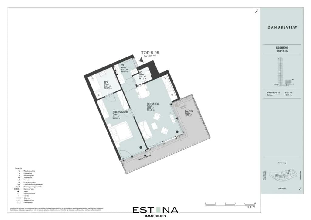 2-Zimmer-Wohnung mieten in Wien – 57,9 m², € 1.759 – Bild 10 von 11