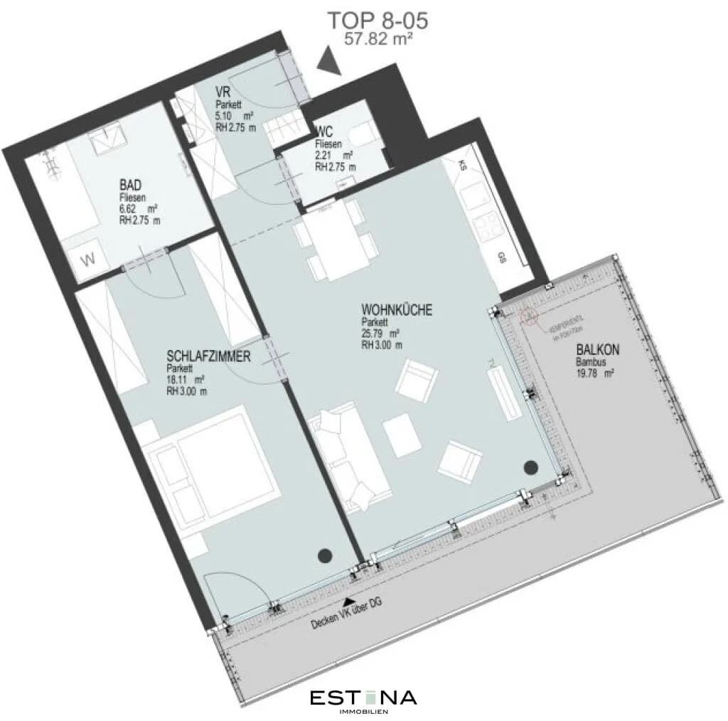 2-Zimmer-Wohnung mieten in Wien – 57,9 m², € 1.759 – Bild 11 von 11