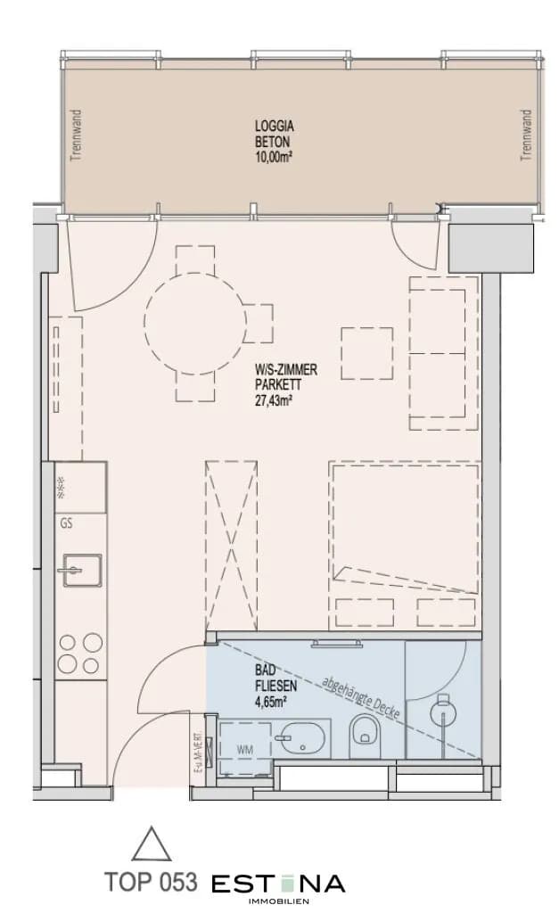 1-Zimmer-Wohnung mieten in Wien – 32,02 m², € 1.100 – Bild 17 von 17