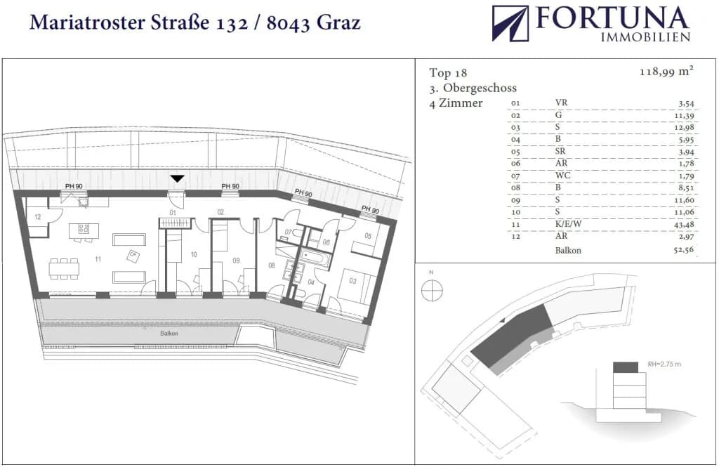 4-Zimmer-Wohnung kaufen in Graz – 119 m², € 839.000 – Bild 9 von 10
