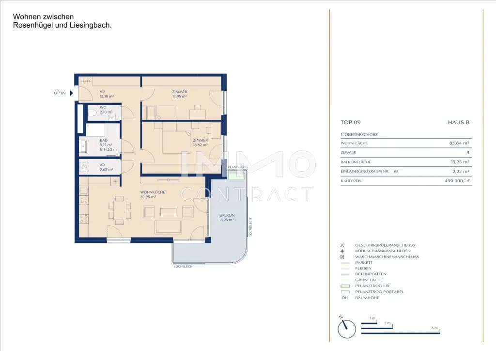 4-Zimmer-Wohnung kaufen in Wien – 83,64 m², € 499.000 – Bild 9 von 9