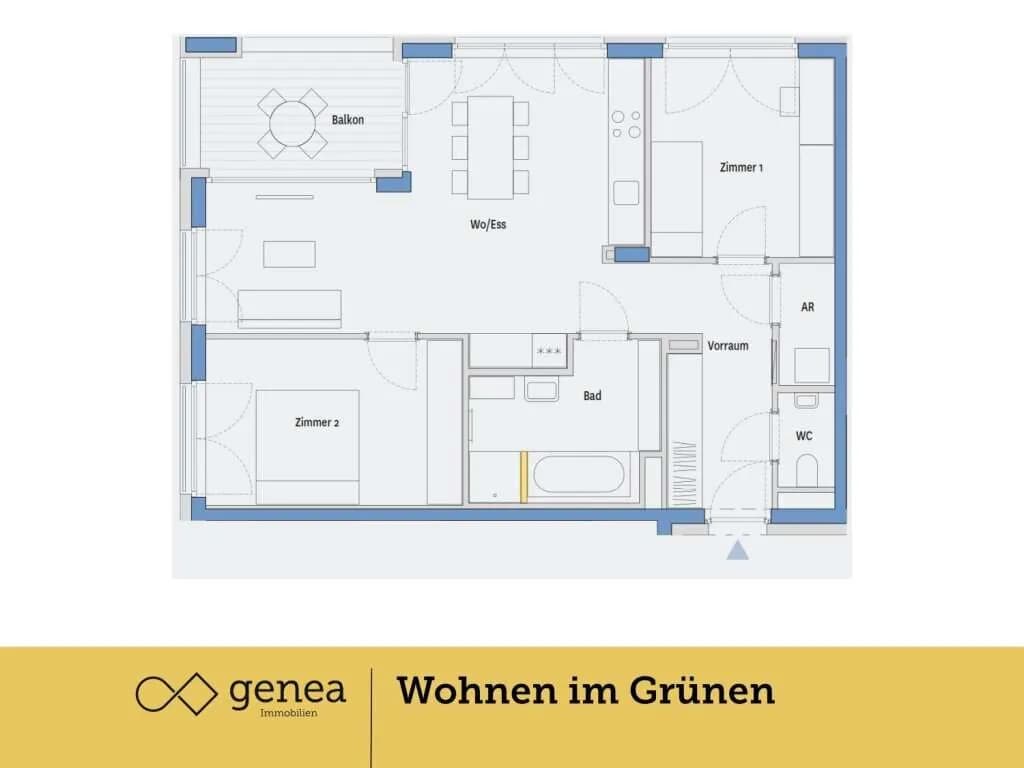 3-Zimmer-Wohnung kaufen in Graz – 75,91 m², € 388.000 – Bild 2 von 19