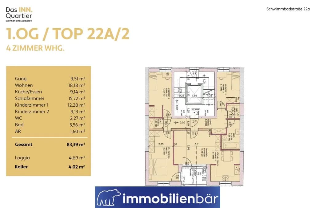 5-Zimmer-Wohnung kaufen in Ried im Innkreis – 83,39 m², € 264.240 – Bild 23 von 23
