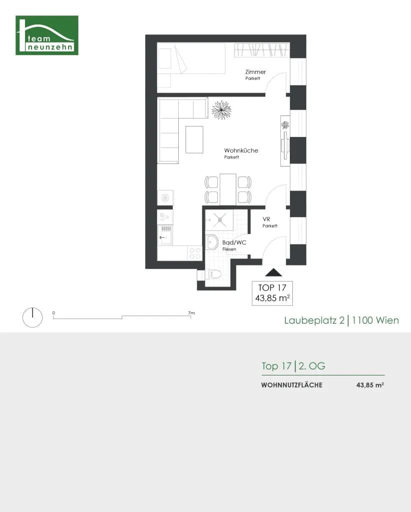 2-Zimmer-Wohnung kaufen in Wien – 43,85 m², € 219.000 – Bild 10 von 10