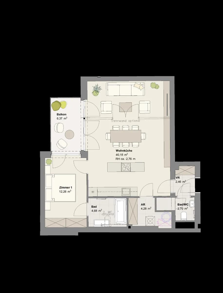 2-Zimmer-Wohnung kaufen in Wien – 69,72 m², € 575.600 – Bild 8 von 8