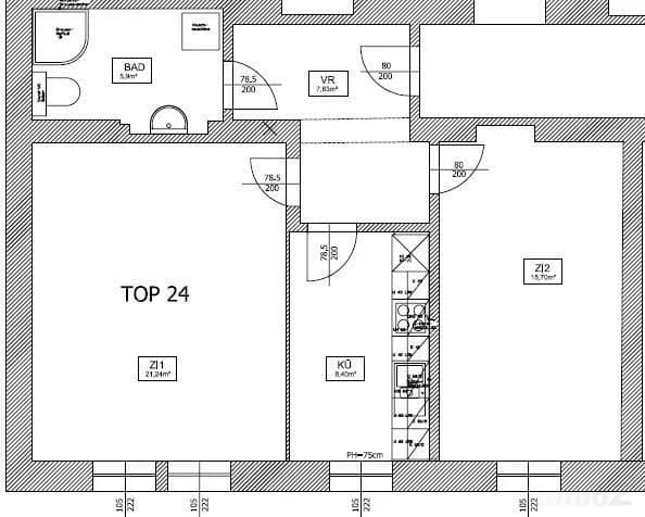 2-Zimmer-Wohnung mieten in Graz – 59,43 m², € 620 – Bild 13 von 13