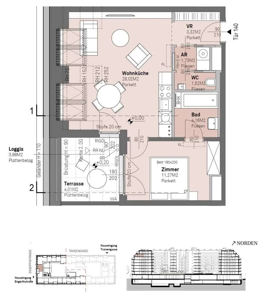 2-Zimmer-Wohnung kaufen in Wien – 50,02 m², € 411.100 – Bild 14 von 14