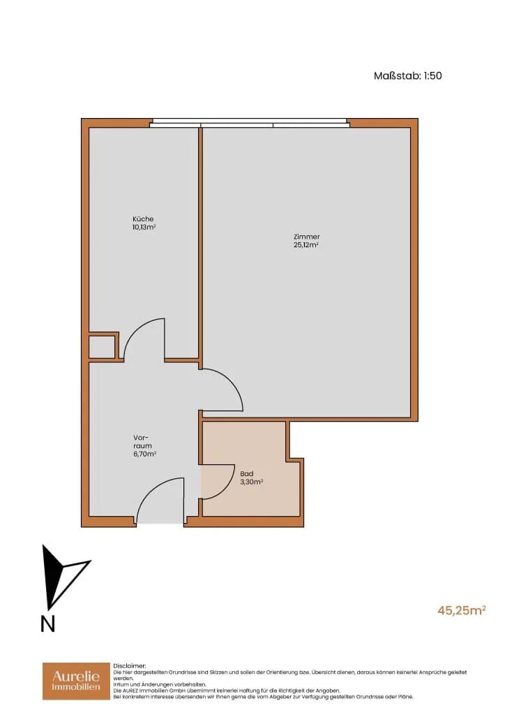 1-Zimmer-Wohnung mieten in Wien – 45,25 m², € 1.132 – Bild 8 von 8