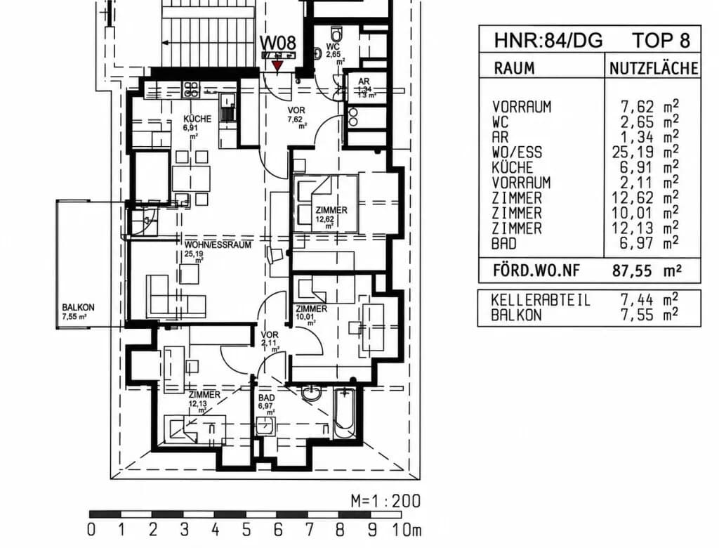 4-Zimmer-Wohnung kaufen in Graz – 87,55 m², € 315.000 – Bild 11 von 11