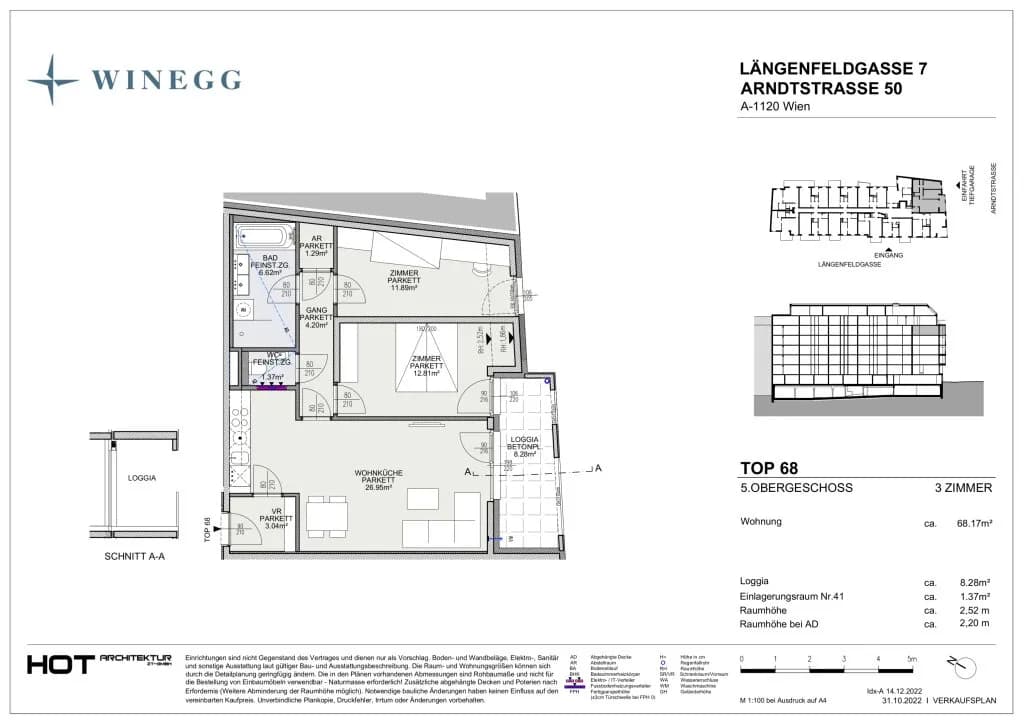 3-Zimmer-Wohnung kaufen in Wien – 68,15 m², € 528.500 – Bild 23 von 23