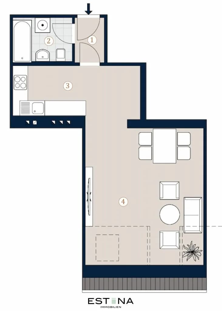 1-Zimmer-Wohnung kaufen in Wien – 45,03 m², € 339.000 – Bild 11 von 11