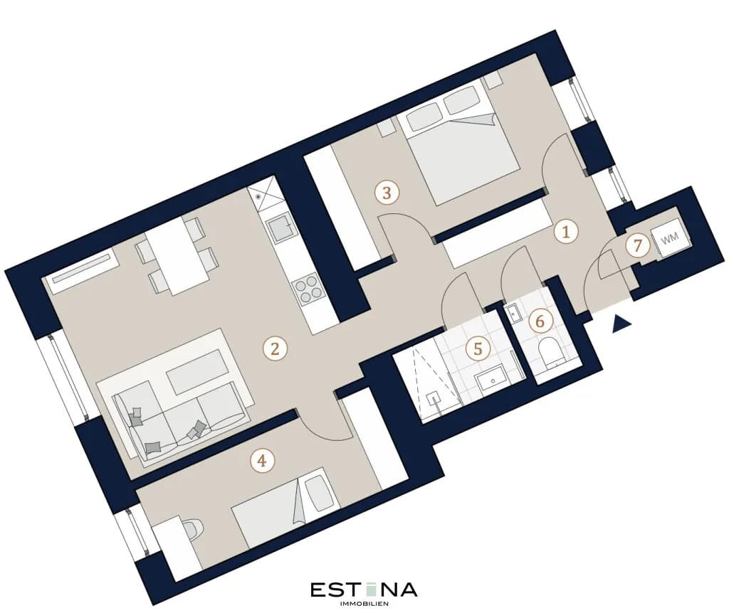 3-Zimmer-Wohnung kaufen in Wien – 60,5 m², € 495.000 – Bild 11 von 11