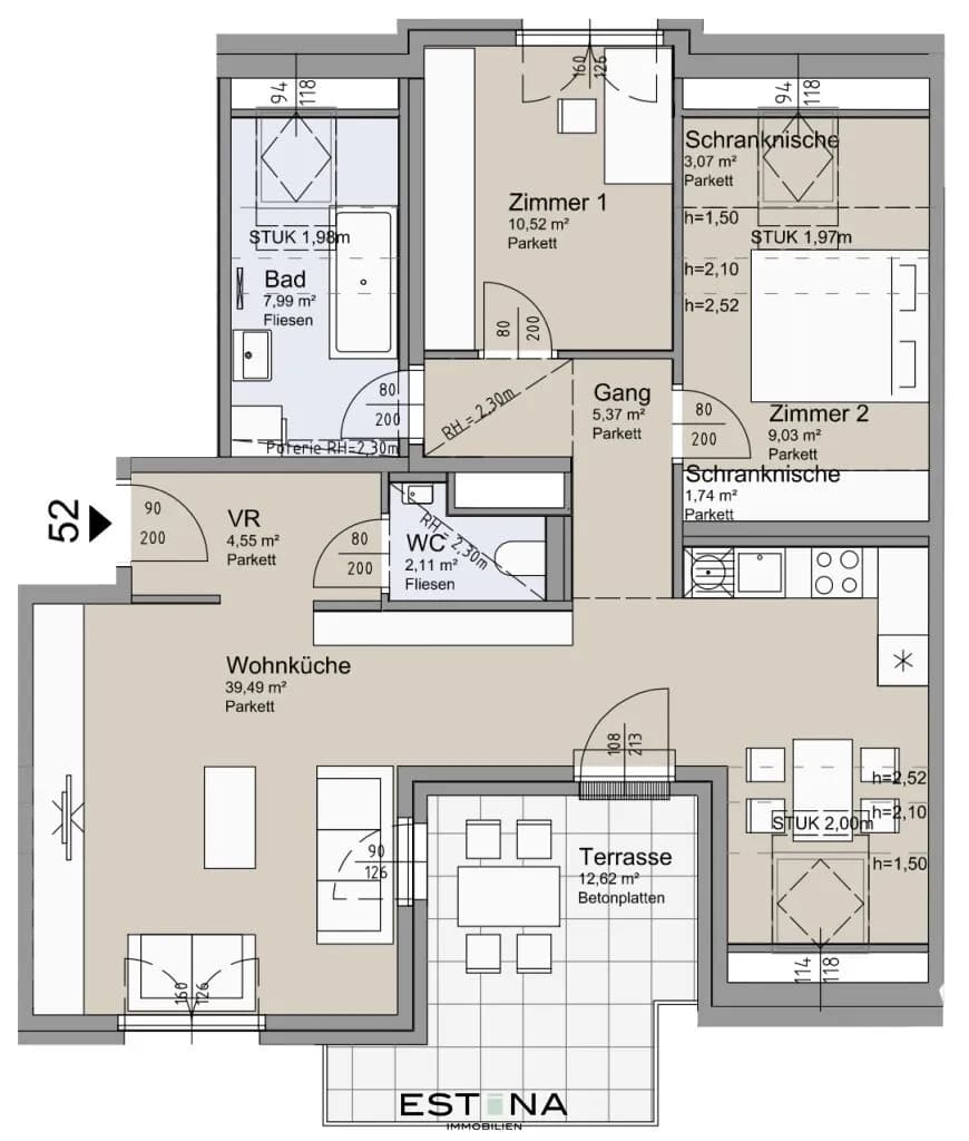 3-Zimmer-Wohnung kaufen in Wien – 83,6 m², € 720.000 – Bild 30 von 30