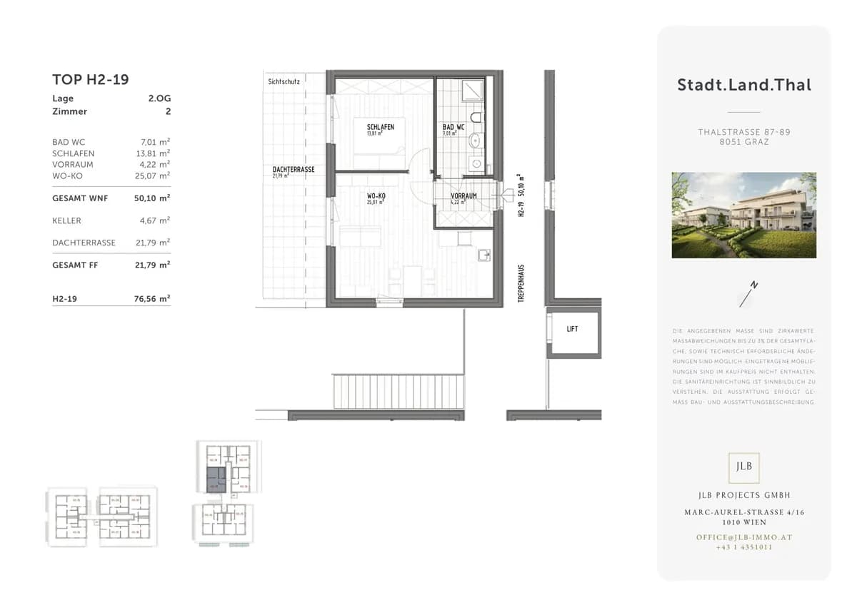 2-Zimmer-Wohnung kaufen in Graz – 50,1 m², € 194.289 – Bild 6 von 6
