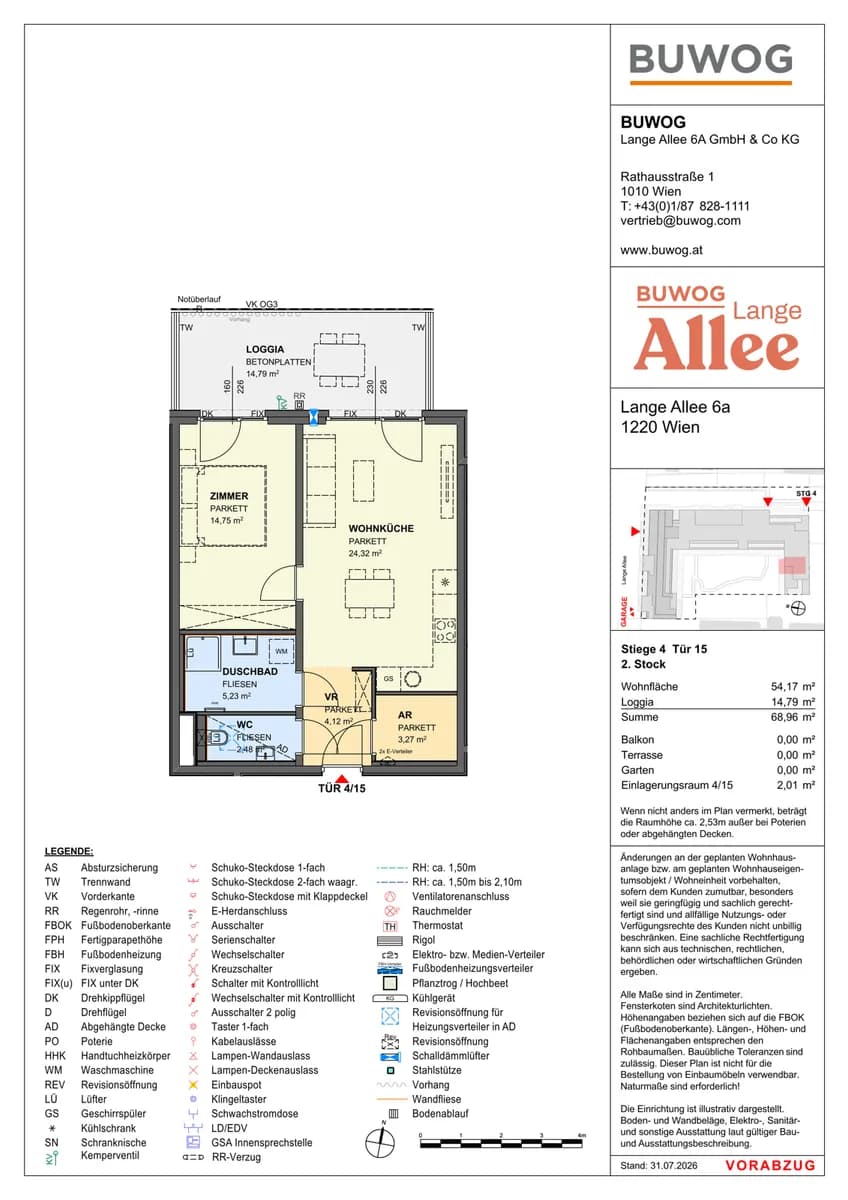 2-Zimmer-Wohnung kaufen in Wien – 54,17 m², € 397.000 – Bild 12 von 12