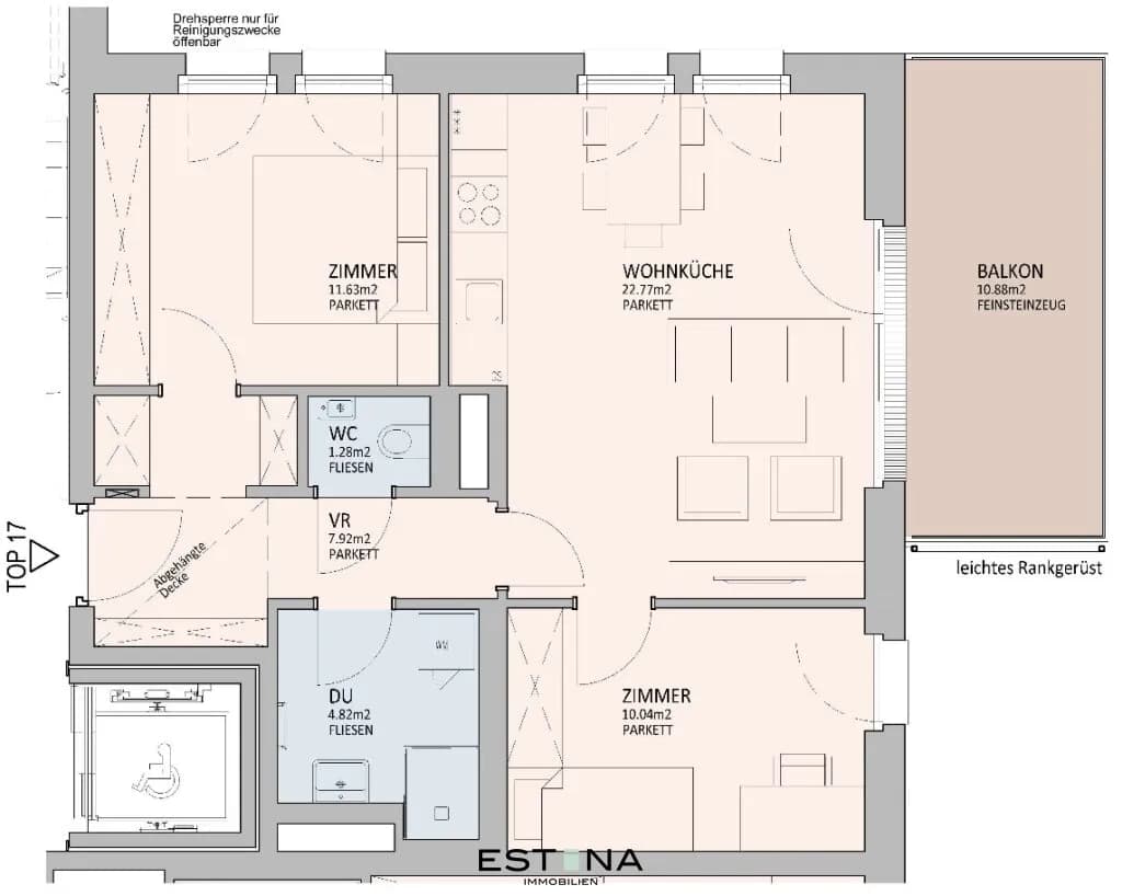 3-Zimmer-Wohnung kaufen in Wien – 58,42 m², € 590.000 – Bild 8 von 8