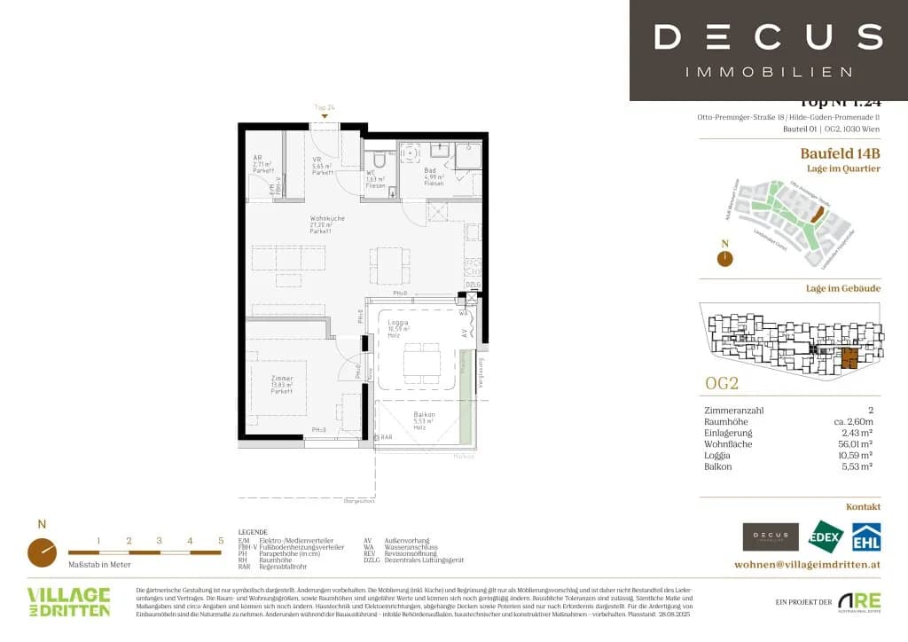 Immobilie kaufen in Wien – 56,01 m², € 383.000 – Bild 6 von 6