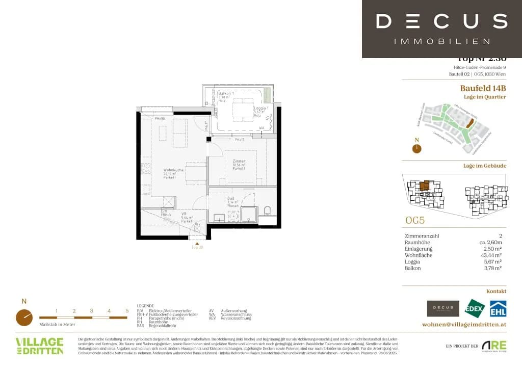 Immobilie kaufen in Wien – 43,44 m², € 329.000 – Bild 6 von 6