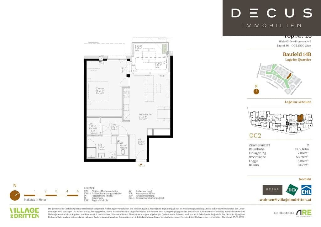 Immobilie kaufen in Wien – 56,66 m², € 378.000 – Bild 7 von 7