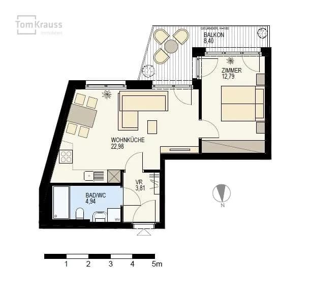 2-Zimmer-Wohnung kaufen in Wien – 44,52 m², € 303.500 – Bild 12 von 13