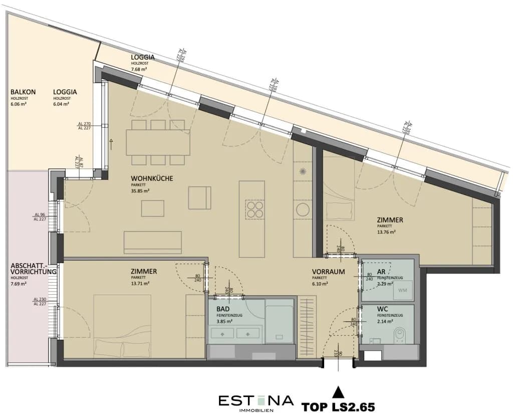 3-Zimmer-Wohnung kaufen in Wien – 77,8 m², € 790.000 – Bild 16 von 16