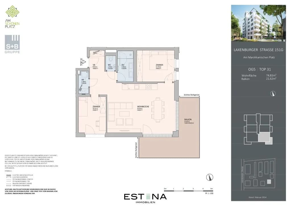 3-Zimmer-Wohnung kaufen in Wien – 74,8 m², € 740.000 – Bild 8 von 9