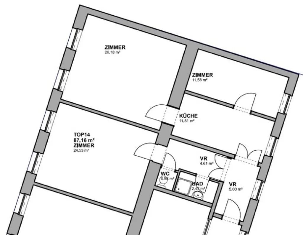 3-Zimmer-Wohnung kaufen in Wien – 87,16 m², € 219.000 – Bild 13 von 13