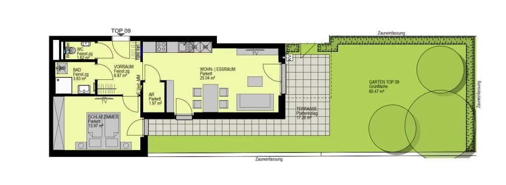 2-Zimmer-Wohnung kaufen in Wien – 53,31 m², € 406.900 – Bild 2 von 20