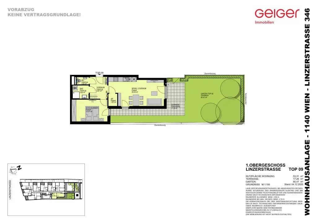 2-Zimmer-Wohnung kaufen in Wien – 53,31 m², € 406.900 – Bild 3 von 20