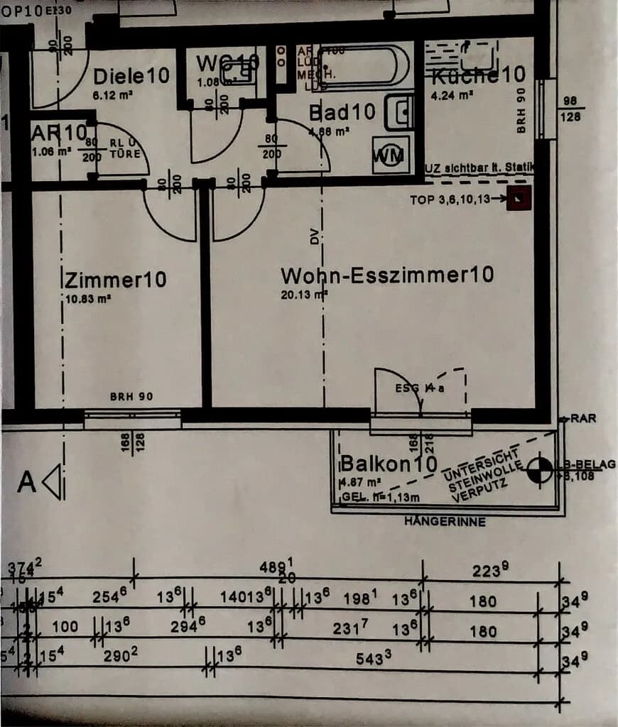2-Zimmer-Wohnung mieten in Mödling – 48,34 m², € 775 – Bild 12 von 12